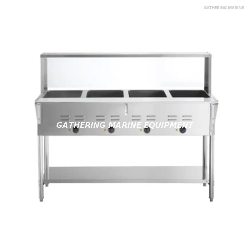 Kommerzieller elektrischer Dampfheiztisch aus Edelstahl 