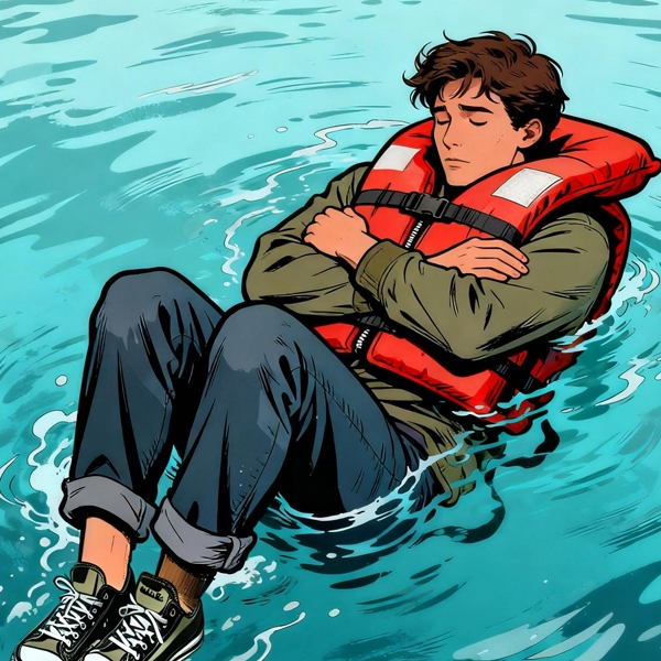 Wie kann man nach einem Sturz im kalten Wasser überleben?