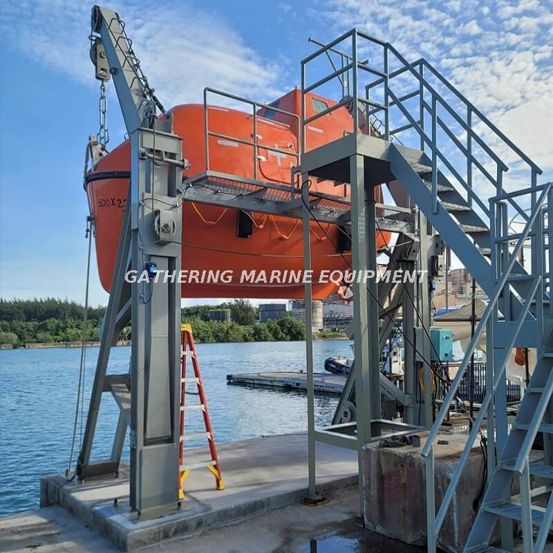 SOLAS Life Boats Völlig geschlossenes Rettungsboot mit Schwerkraft-Davit