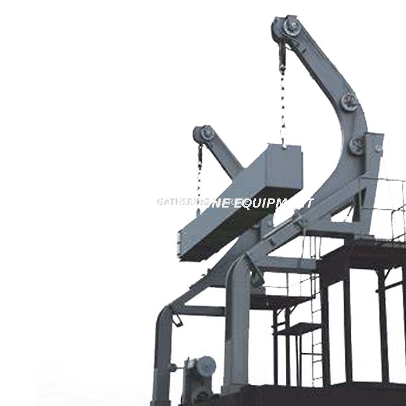 China Gathering Marine Totally Enclosed Lifeboat Davit Schwerkraft-Davits 