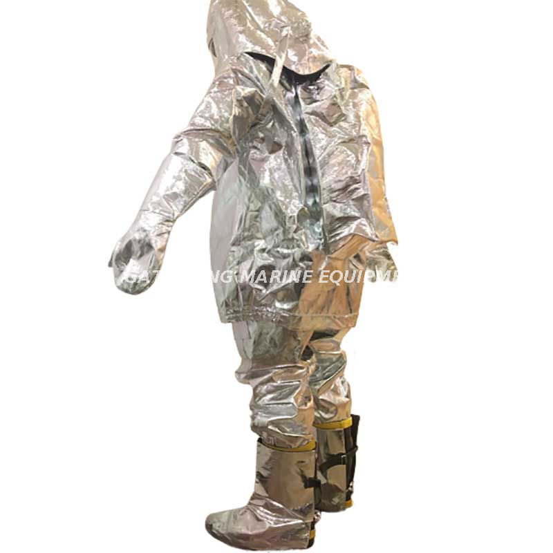 Aluminiumfolien Wärmeisolierter Anzug Feuerschutzanzug