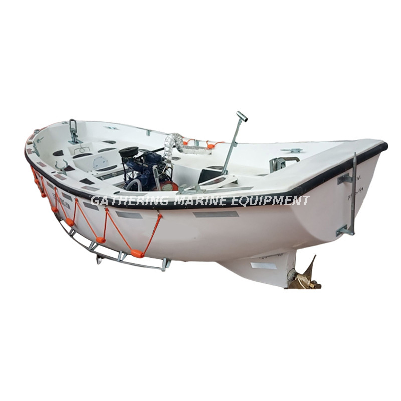 Offenes FRP-Rettungsboot mit Davit