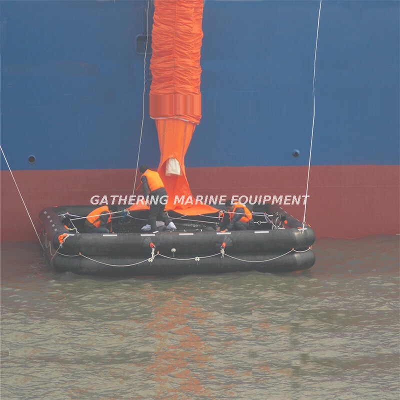 Marine-Evakuierungsrutschensystem, Einzelrutsche, vertikales MES-Schiffsevakuierungsgerät
