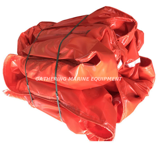 Absorbierender Ausleger für Ölverschmutzungen aus PVC. Öleindämmungsausleger