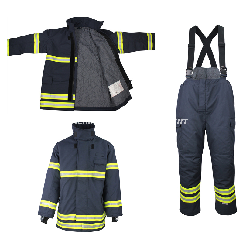 EN-Standard-Feuerschutzanzug, wasserdicht, feuerfest, Feuerwehranzug, Feuerwehr-Overall, Feuerwehr-Outfit