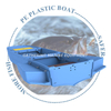 Grün/blau/graues PE-Kunststoff-Fischerboot, faltbares Wassersportboot