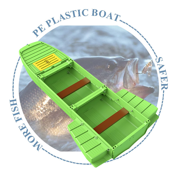 3,3 m langes Plastikboot