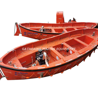 Offenes FRP-Rettungsboot mit Davit