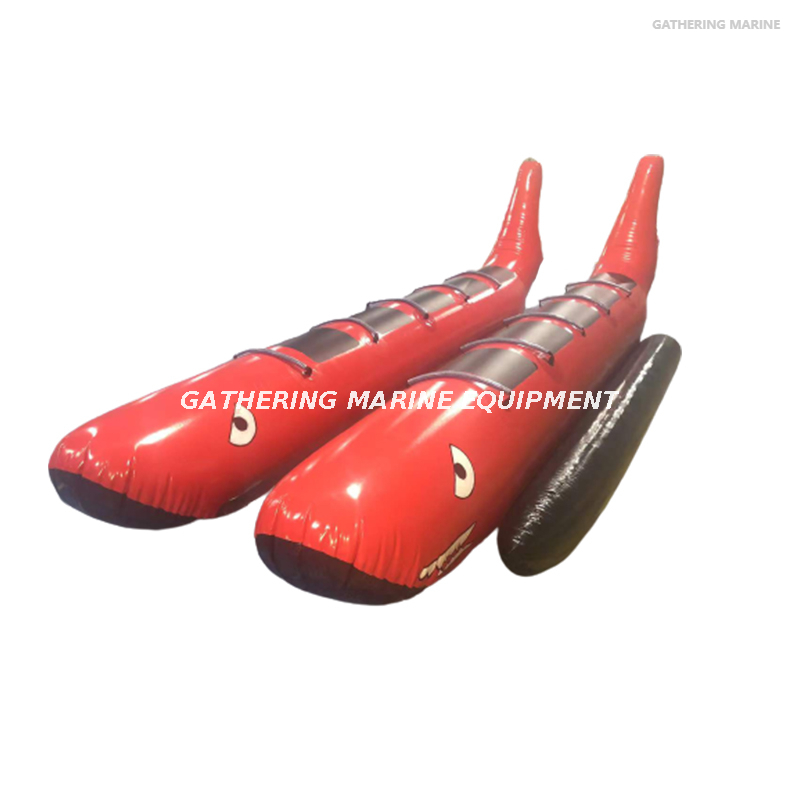 3-10 Personen PVC Towable Banana Boat Water Park Aufblasbares Fliegenfischboot