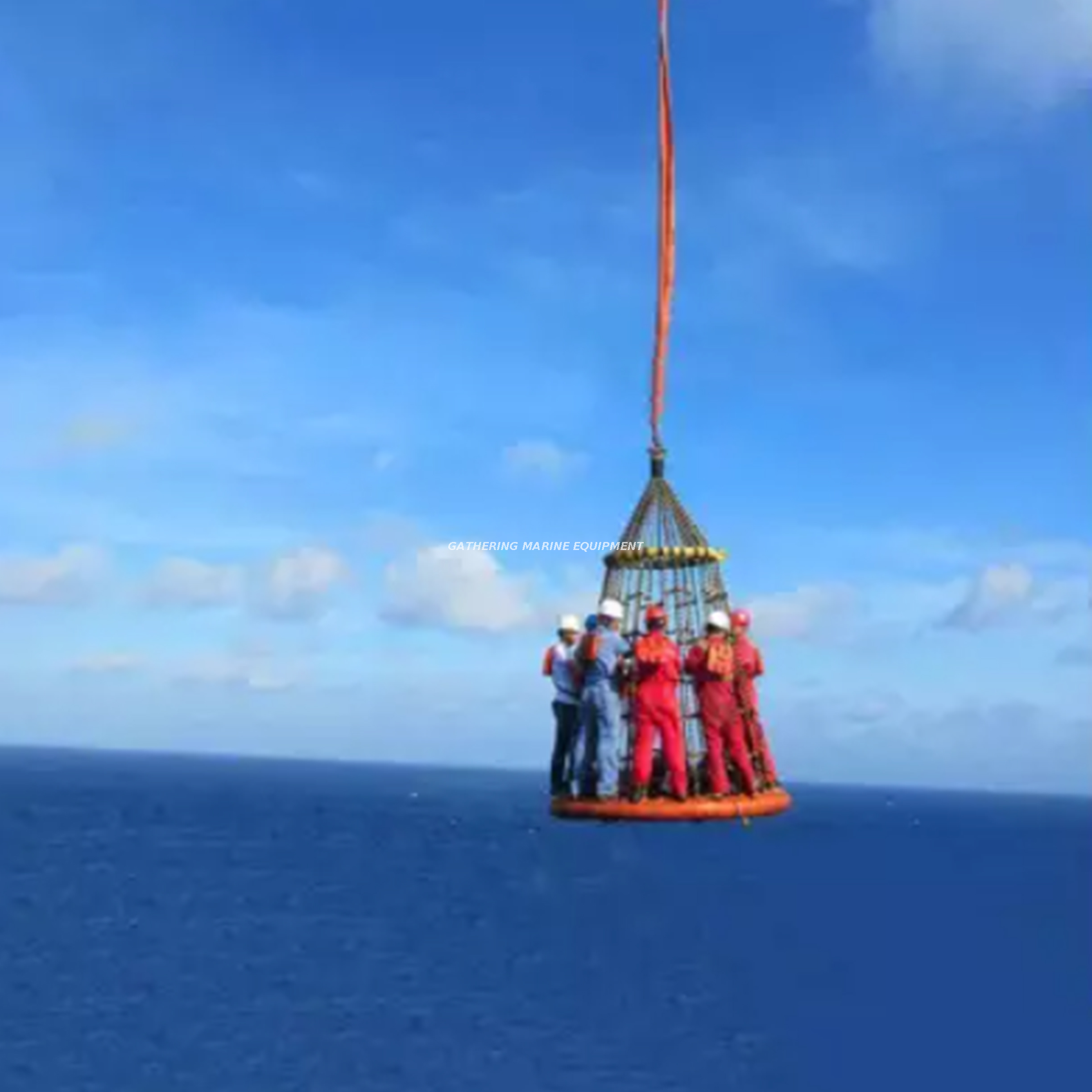 Transferkorb für das Personal der Marineölplattform