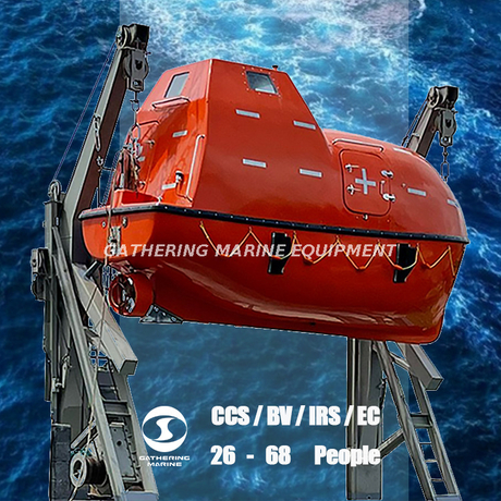 SOLAS Life Boats Völlig geschlossenes Rettungsboot mit Schwerkraft-Davit