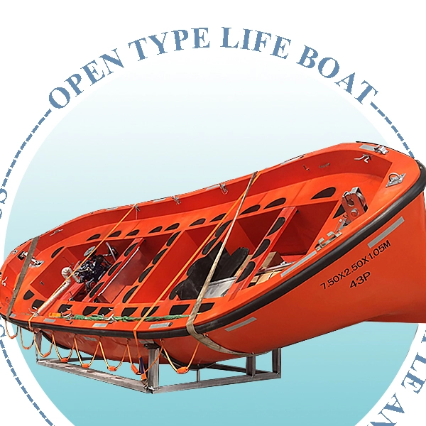 Wie pflegt man ein offenes Rettungsboot?