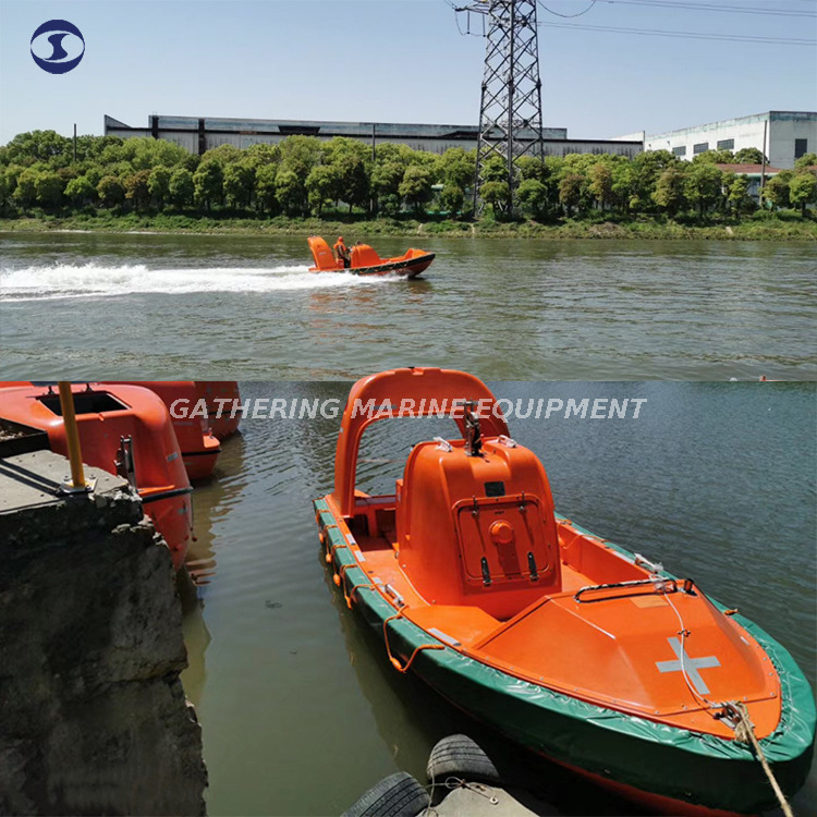Schnelles Rettungsboot aus Fiberglas FRC SOLAS für 6 bis 15 Personen