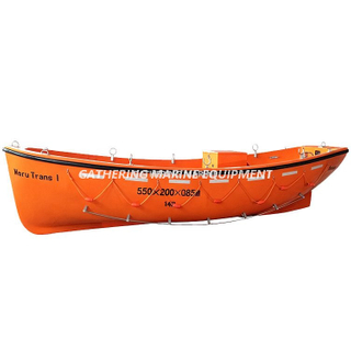 Offenes FRP-Rettungsboot mit Davit