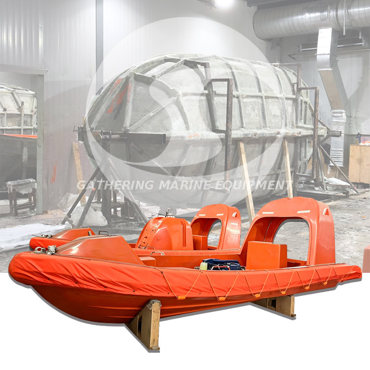 Schnelles Rettungsboot aus Fiberglas FRC SOLAS für 6 bis 15 Personen